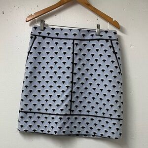Ann Taylor Geometric Print Pencil Skirt – Size 10